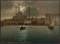 Vintage Yeni Djama by moonlight Constantinople A4 Photo Print