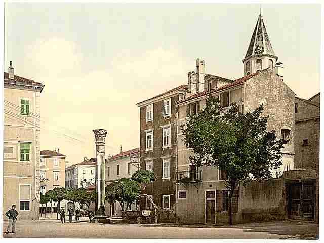 Vintage Zara Colonna Square Dalmatia A4 Photo Print