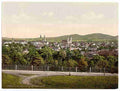 Vintage Zittau towards the Jeschken Saxony A4 Photo Print