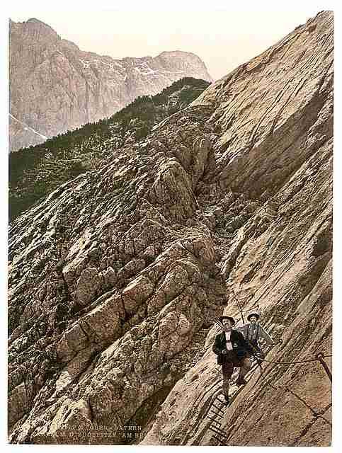 Vintage Zugspitze Upper Bavaria A4 Photo Print