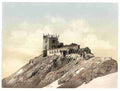 Vintage Zugspitze with signal station Upper Bavaria A4 Photo Print