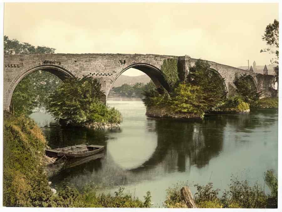 VintageBridge Stirling Scotland A4 Photo Print