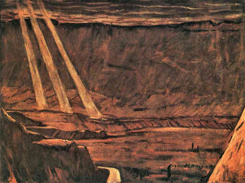 Virgil Albin Egger Lienz Symbolism A4 Photo Print