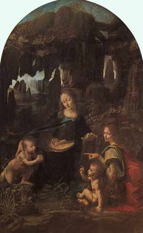 Virgin Of The Rocks Paris Eur A4 Photo Print