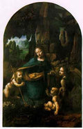 Virgin of the Rocks london EUR Leonardo da Vinci  A4 Photo Print