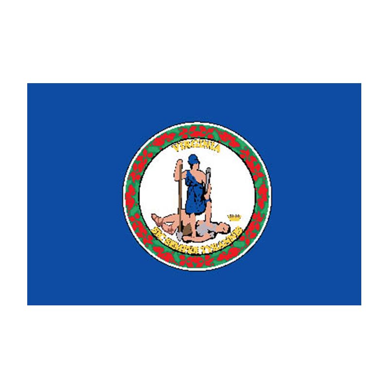 Virginia Flag N4197 A4 Photo Print
