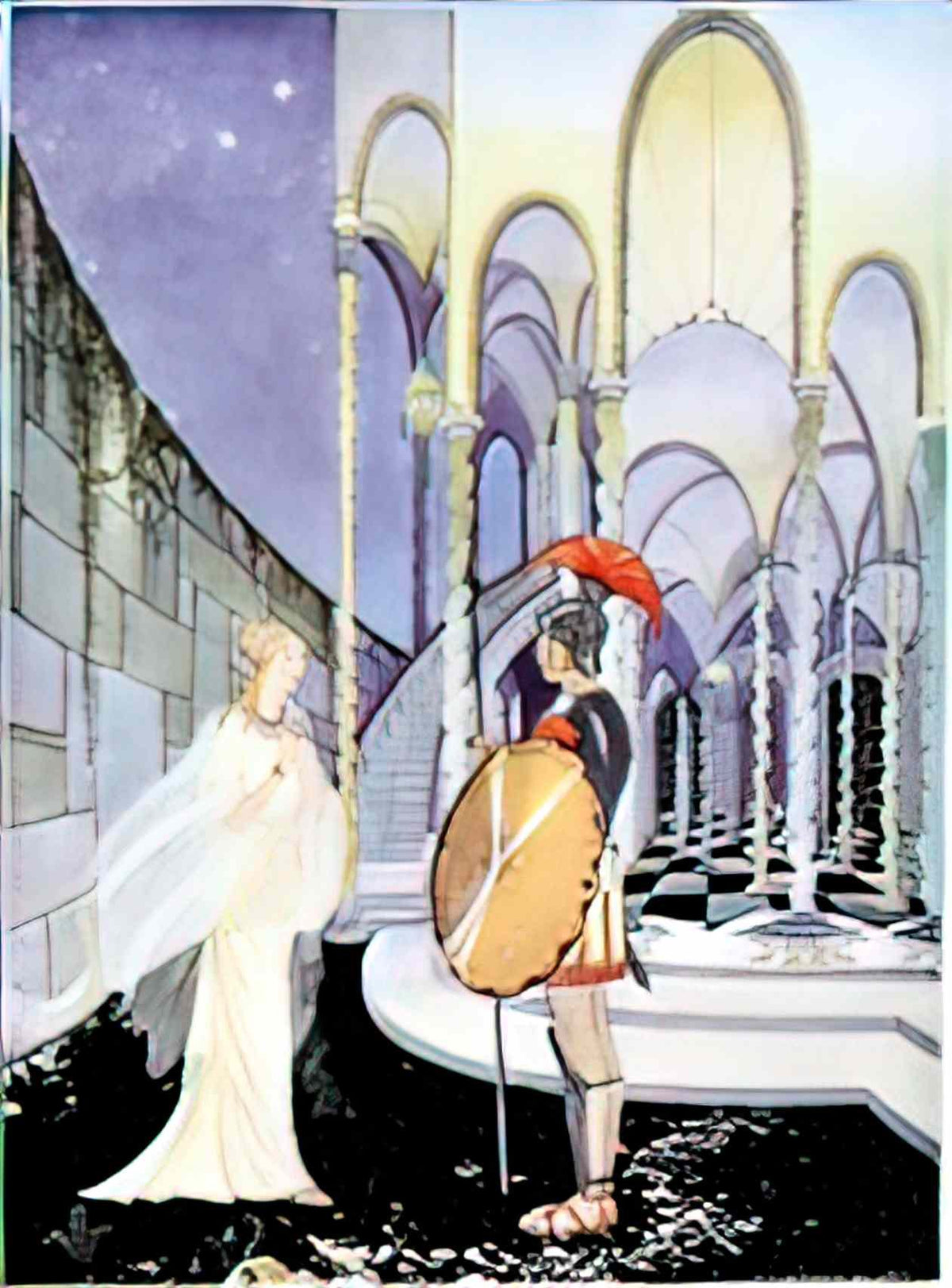 Virginia Frances Sterrett plate retouched facing page37 of tanglewood Art A4 Photo Print