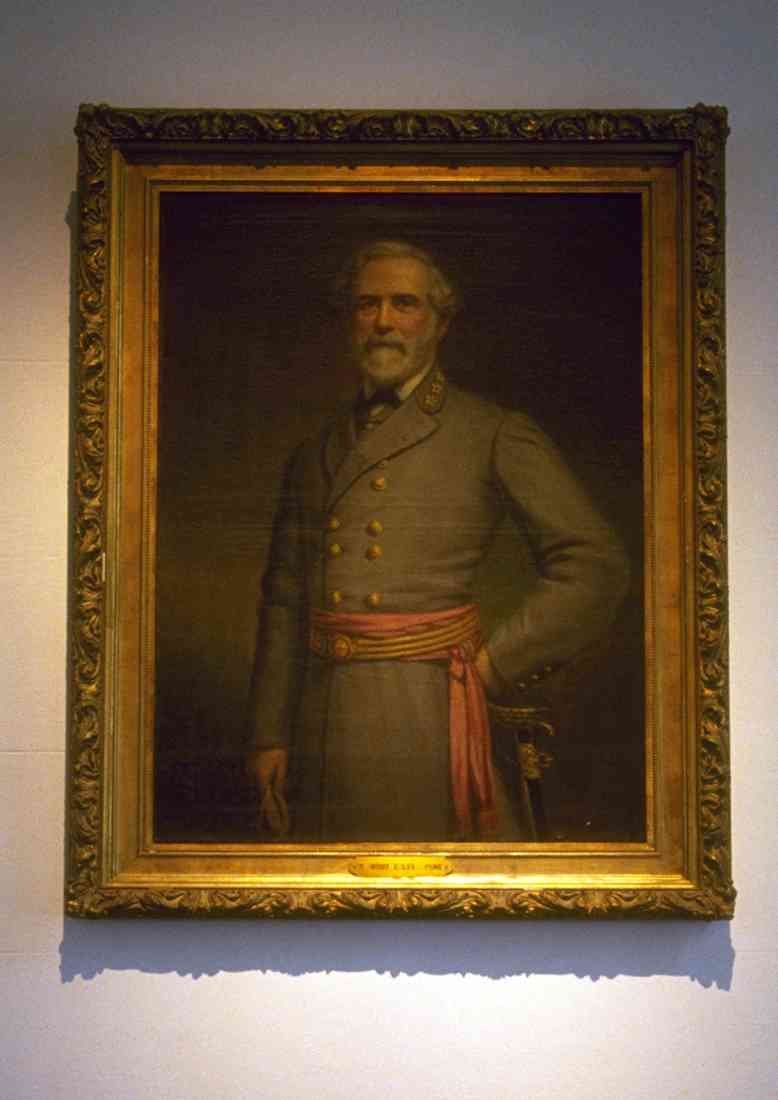 Virginia USA 261067 Robert E Lee Portrait Lee Chapel Lexington CROPPED A4 Photo Print