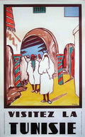VisitezTunisie Vintage Advert A4 Photo Print