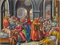 Visiting The Sick 16thc Vintage A4 Photo Print