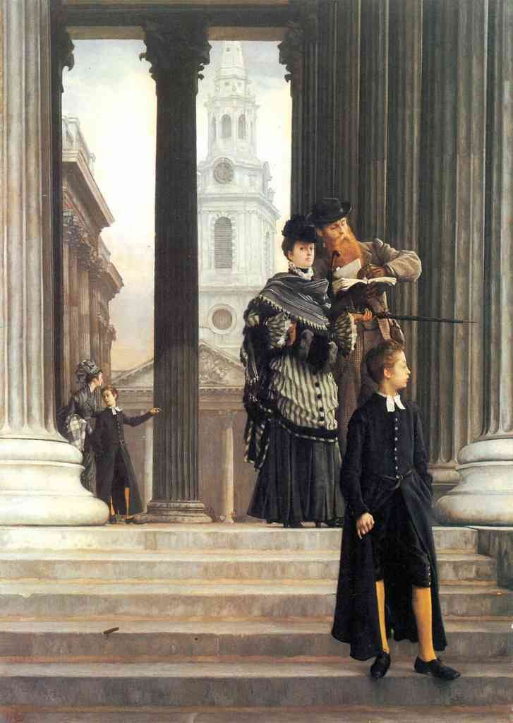 Visitors In London Tissot A4 Photo Print