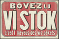 Vistok Bovej Lu Vintage Retro Advert Poster
