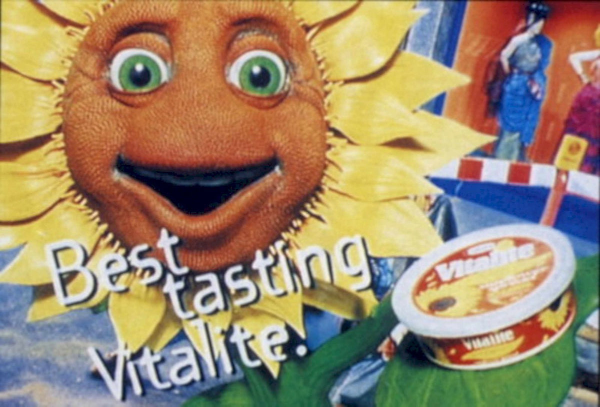 Vitallite Sunflower Margarine 1990s Vintage Retro Advert