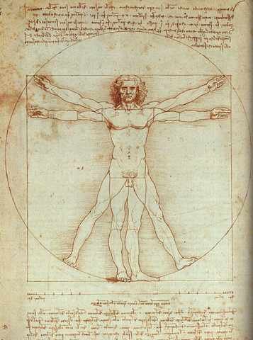 Vitruvian Man Eur A4 Photo Print