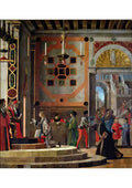 Vittore Carpaccio the departure of the english ambassadors 1498 square A4 Photo Print