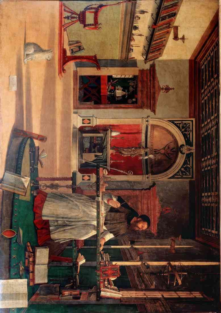 Vittore Carpaccio vision of st augustine 1507 A4 Photo Print