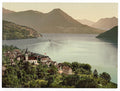 Vitznau Lake Lucerne I Vintage A4 Photo Print
