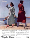 Viyella Travelgown Beach 1950s Vintage Retro Advert Poster
