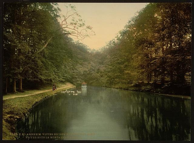 Viyver ie Vijver Mount Temel Arnhem Vintage A4 Photo Print