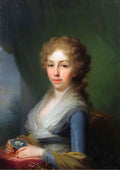 Vladimir Borovikovsky portrait of empress elisabeth alexeievna crop A4 Photo Print