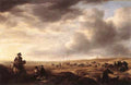 Vlieger Simon De Beach Near Scheveningen With Fish Sellers A4 Photo Print
