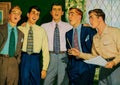 Vocal Session Studio 1950s Vintage Retro Advert Poster