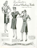 Vogue Frocks 1942 1940s Vintage Retro Advert Poster