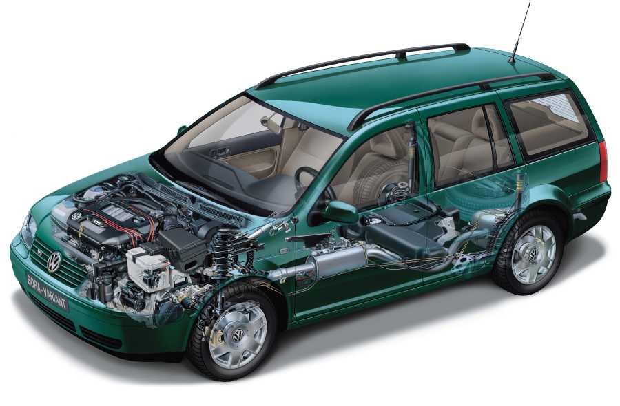Volkswagen Bora Variant 1999 cutaway A4 Photo Print