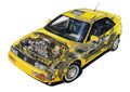 Volkswagen Corrado 1990 cutaway A4 Photo Print