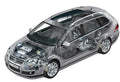 Volkswagen Golf Variant 2007 cutaway A4 Photo Print