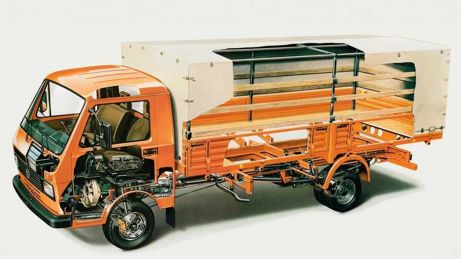 Volkswagen LT 45 1978 cutaway A4 Photo Print