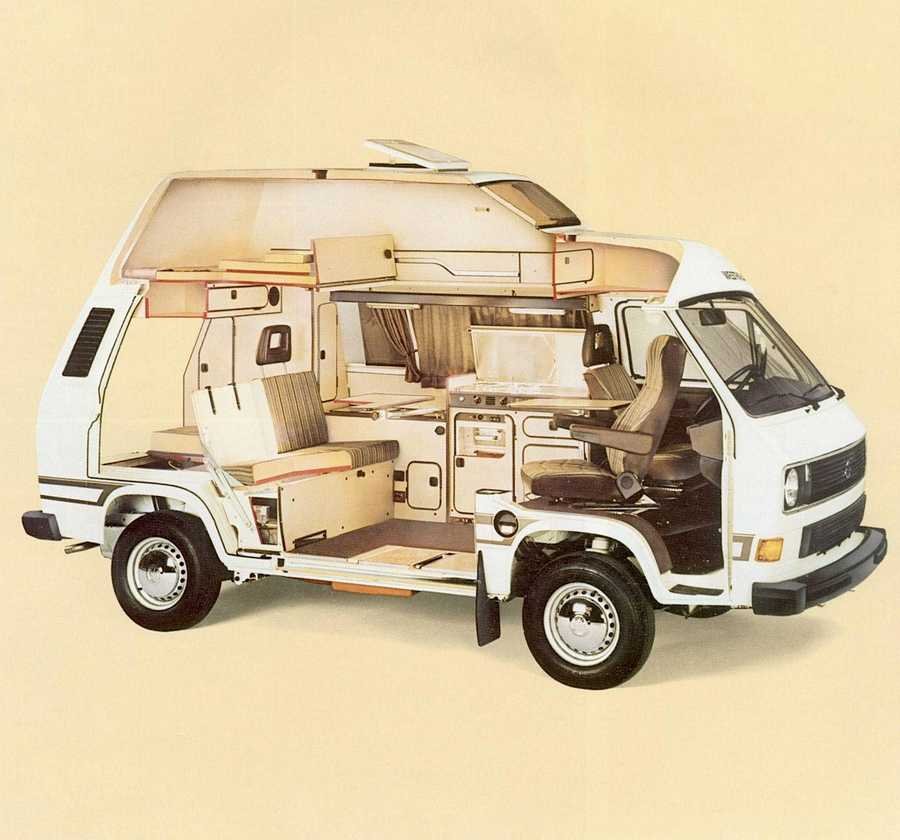 Volkswagen Westfalia Camper cutaway A4 Photo Print