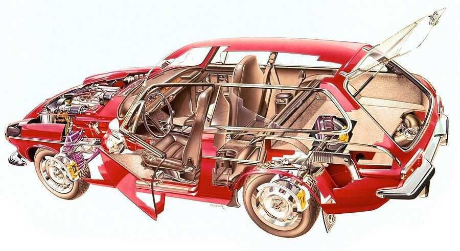 Volvo 1800ES cutaway A4 Photo Print
