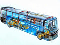Volvo C10M cutaway A4 Photo Print
