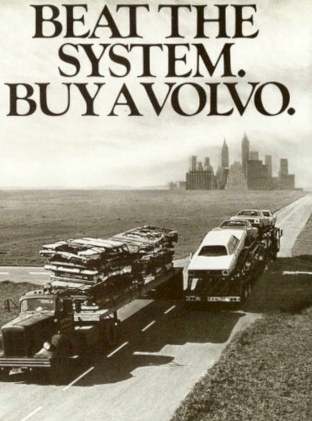 Volvo Highway System 1970s Vintage Retro Advert