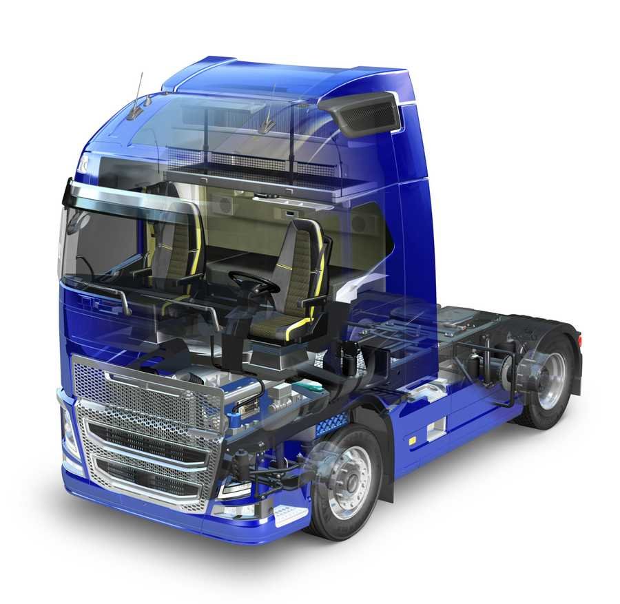 Volvo Truck cutaway A4 Photo Print