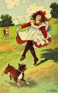 Von Hofsten Hugo Dogs 1908 Pleasant romp A4 Photo Print