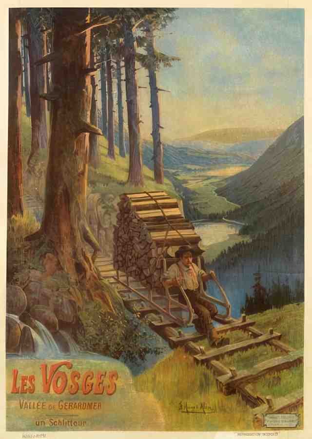 VosgesAlesi Vintage Advert A4 Photo Print