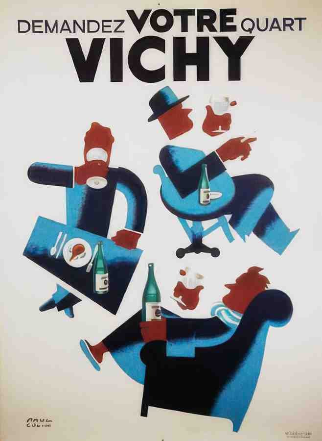 VotreVichy Vintage Advert A4 Photo Print