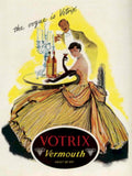 Votrix Vintage Dinner 1950s Vintage Retro Advert Poster