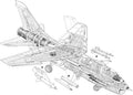 Vought F8 Crusader cutaway A4 Photo Print