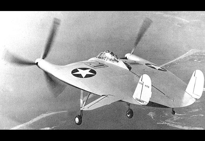 Vought V173 Flying Flapjack A4 Photo Print