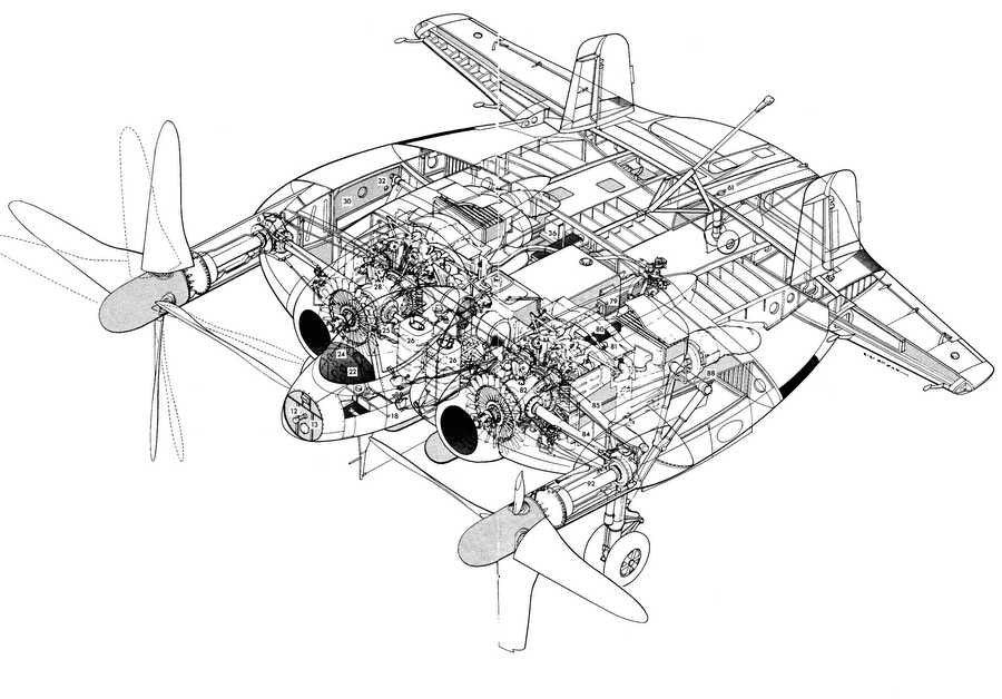 Vought XF5U cutaway A4 Photo Print