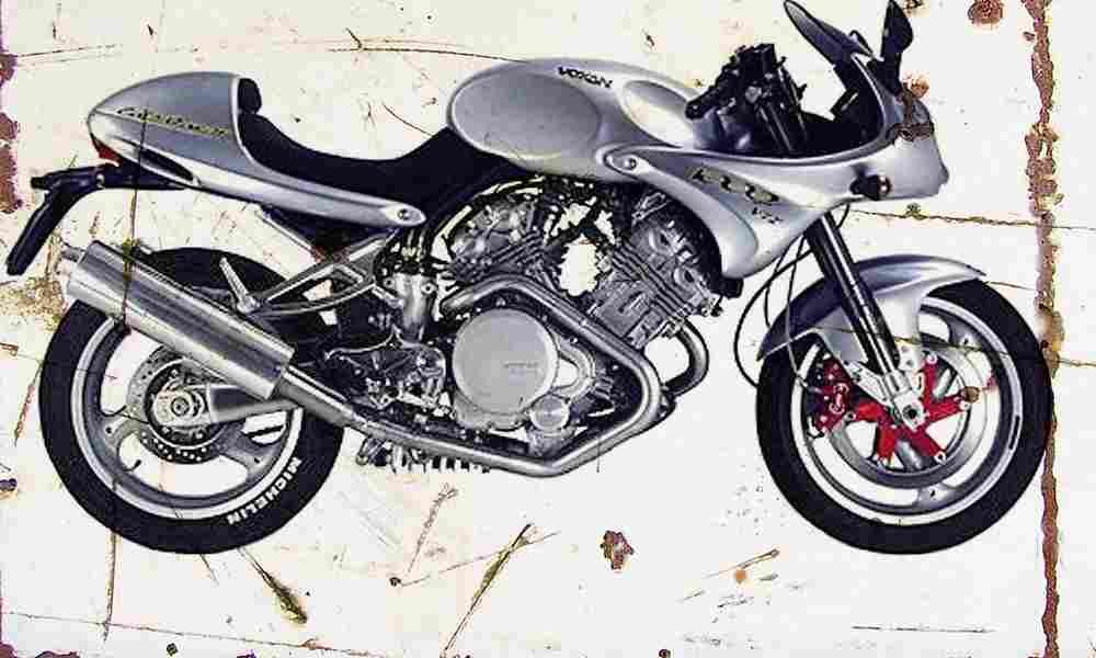 Voxan CafeRacer1000 1999 Aged Vintage A4 Photo Print