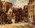 Vreedenburgh Cornelis A Townscene With Children At Play Haarlem A4 Photo Print