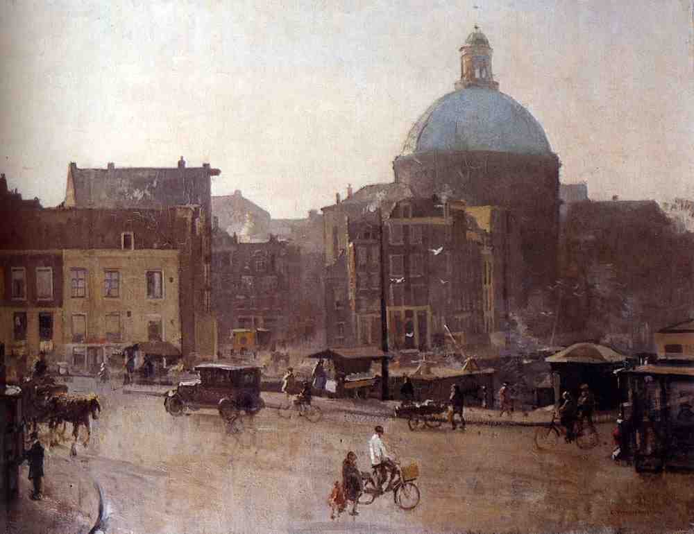 Vreedenburgh Cornelis View Of The Singel Amsterdam With The Koepelkerk Beyond A4 Photo Print
