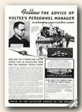 Vultees Aviation School Vintage Retro Advert Ads A4 Photo Print
