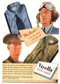 Vuyella Service Shirts 1940s Vintage Retro Advert Poster