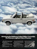 Vw Convertible 1978 Vintage Retro Advert Ads A4 Photo Print