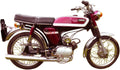 WHITE yamahafs1e 1975 A4 Photo Print